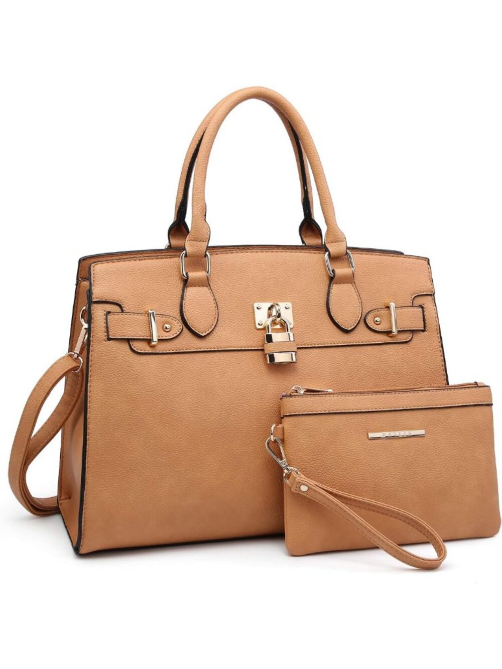 Stylish Women's Handbag & Purse Set - Shoulder Bag, Satchel Tote & Clutch